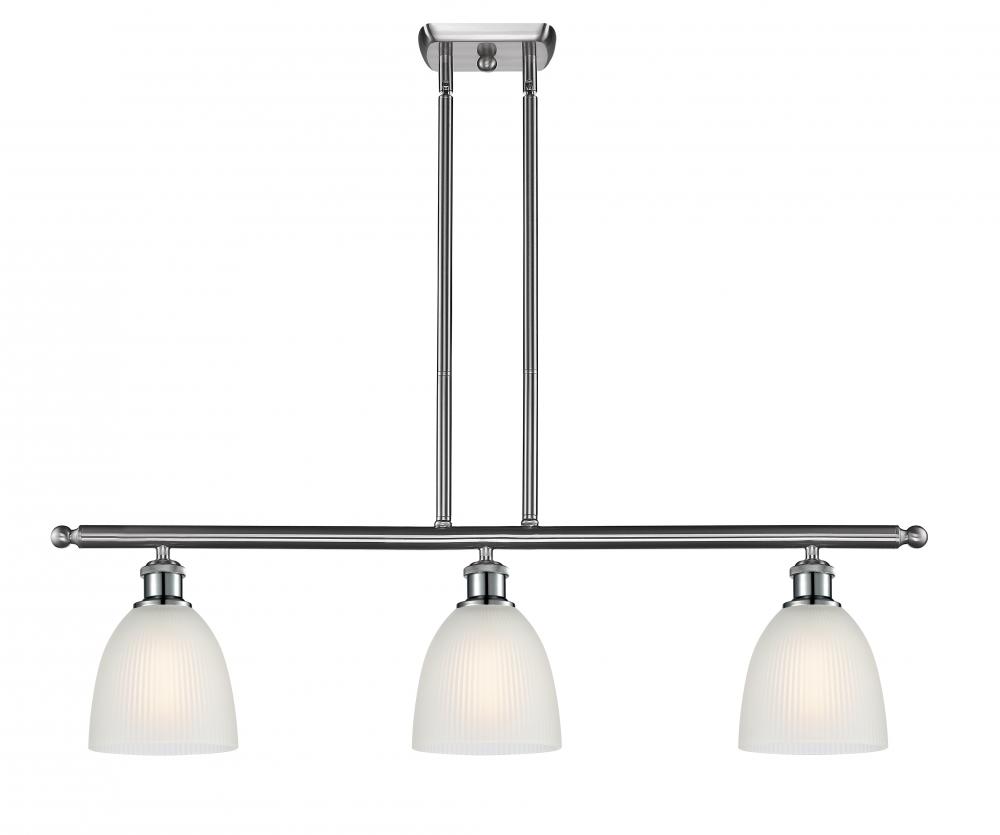 Castile - 3 Light - 36 inch - Brushed Satin Nickel - Cord hung - Island Light