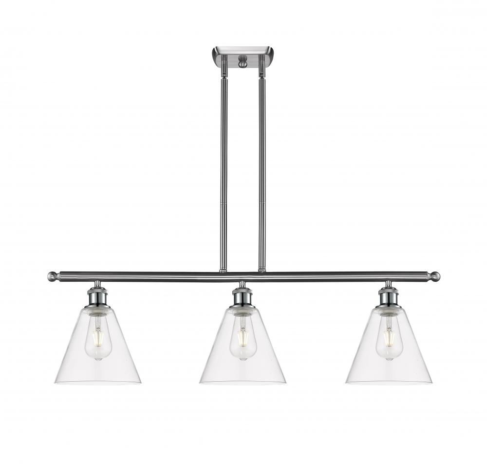 Berkshire - 3 Light - 36 inch - Brushed Satin Nickel - Cord hung - Island Light