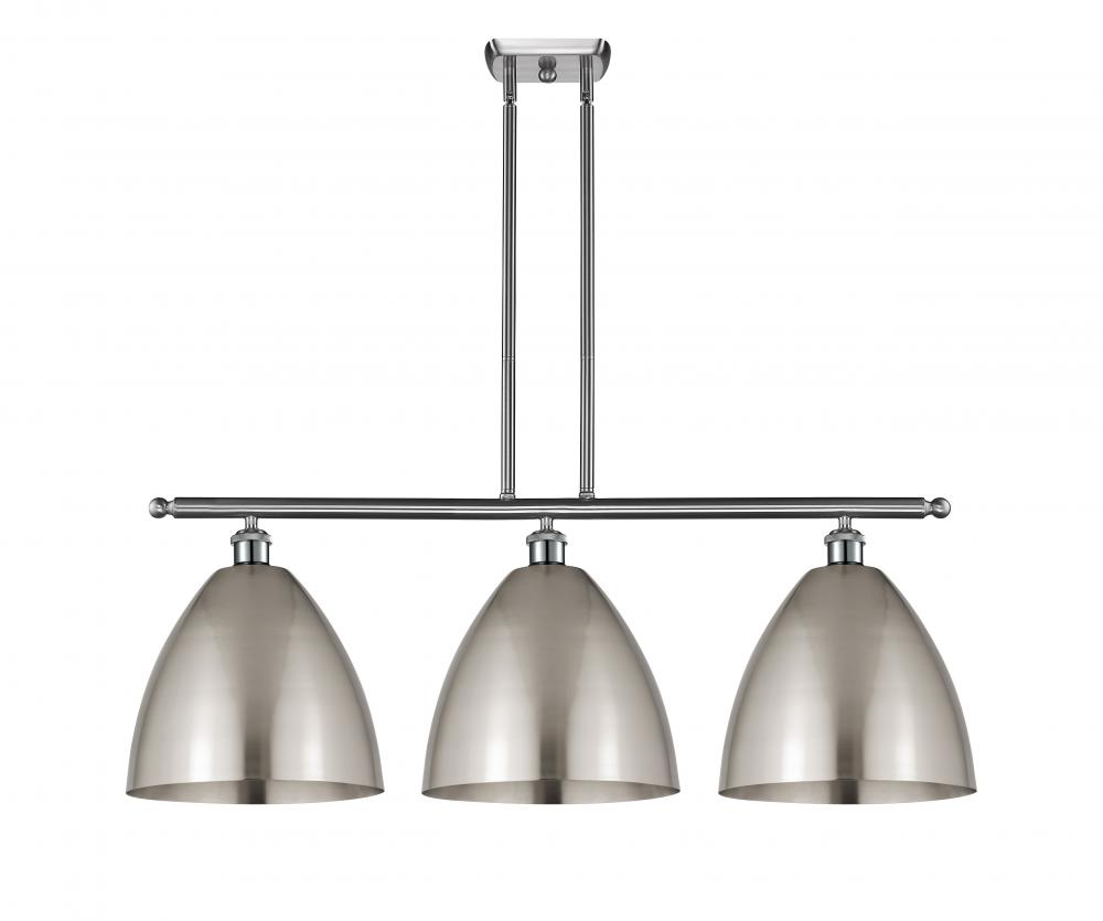 Bristol - 3 Light - 39 inch - Brushed Satin Nickel - Cord hung - Island Light