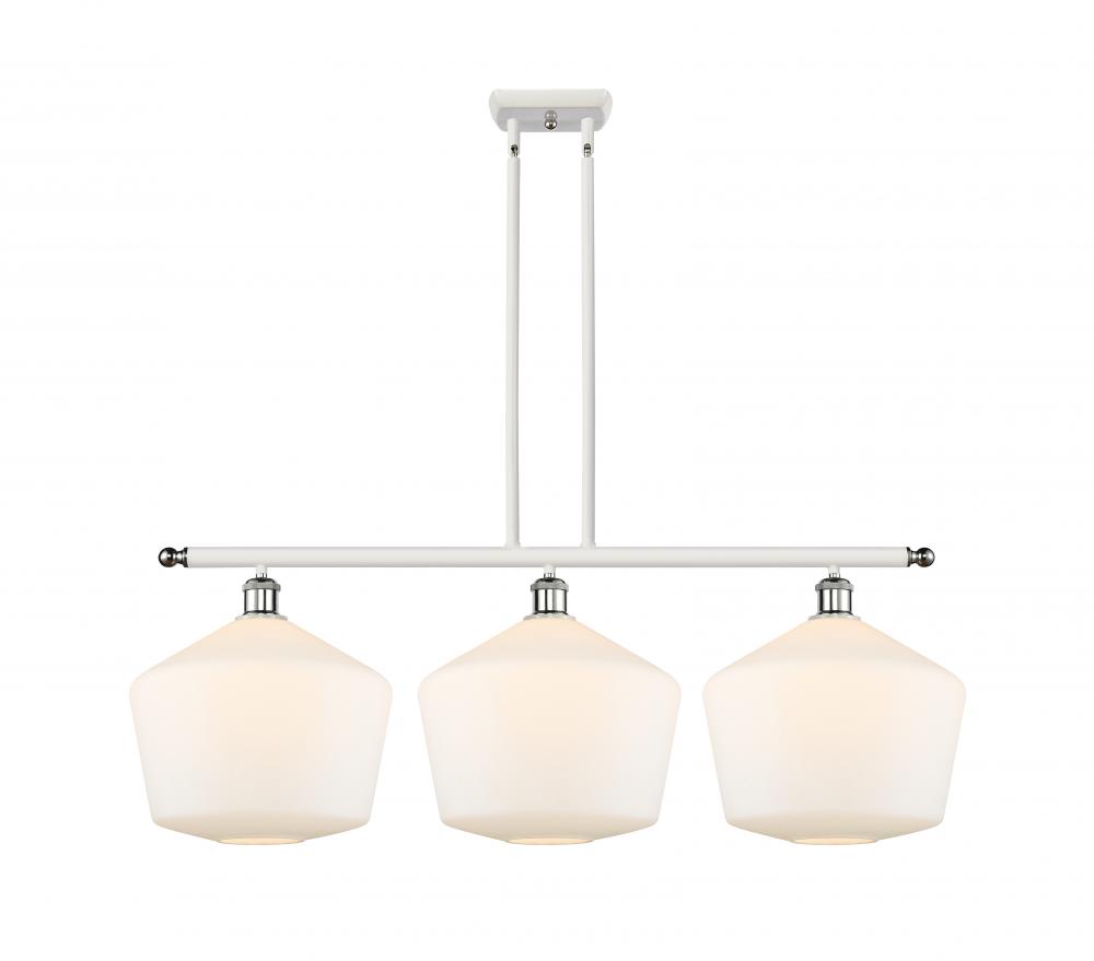 Cindyrella - 3 Light - 39 inch - White Polished Chrome - Cord hung - Island Light