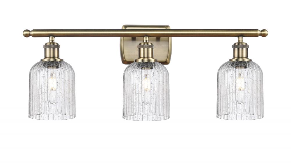 Bridal Veil - 3 Light - 25 inch - Antique Brass - Bath Vanity Light