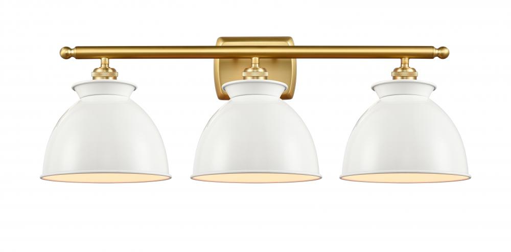 Adirondack - 3 Light - 28 inch - Satin Gold - Bath Vanity Light