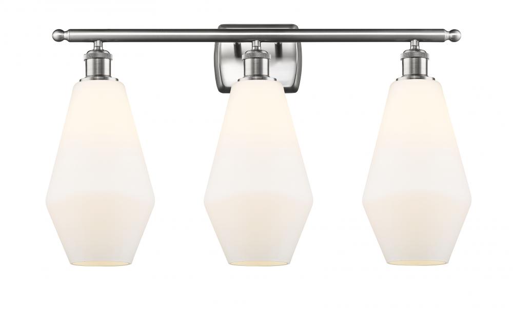 Cindyrella - 3 Light - 27 inch - Brushed Satin Nickel - Bath Vanity Light