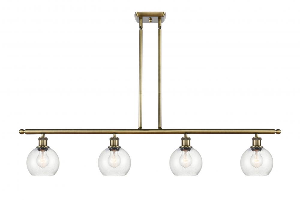 Athens - 4 Light - 48 inch - Antique Brass - Cord hung - Island Light