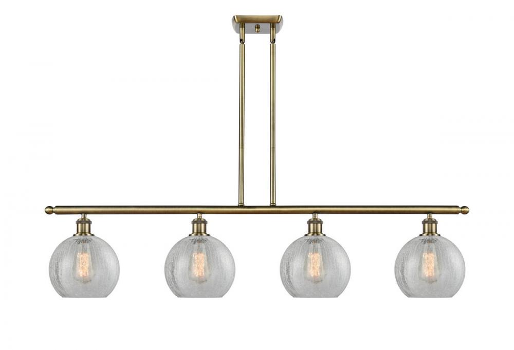 Athens - 4 Light - 48 inch - Antique Brass - Cord hung - Island Light