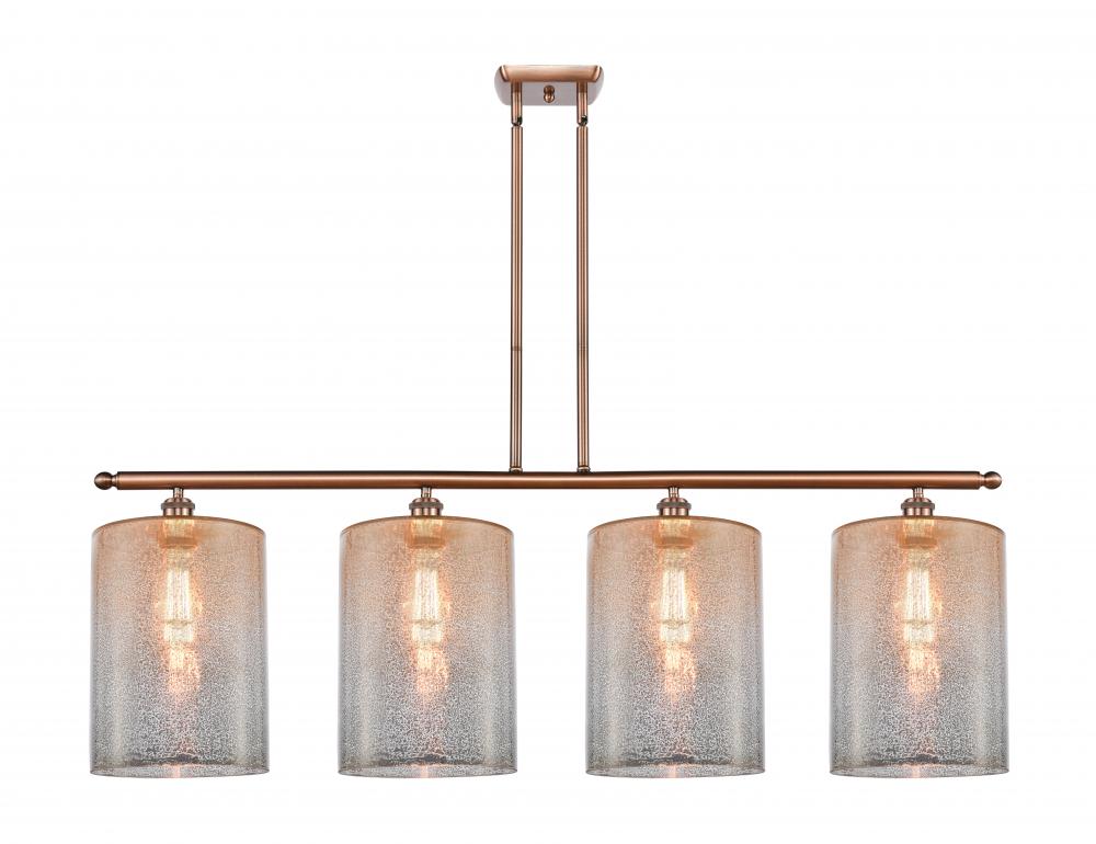 Cobbleskill - 4 Light - 48 inch - Antique Copper - Cord hung - Island Light