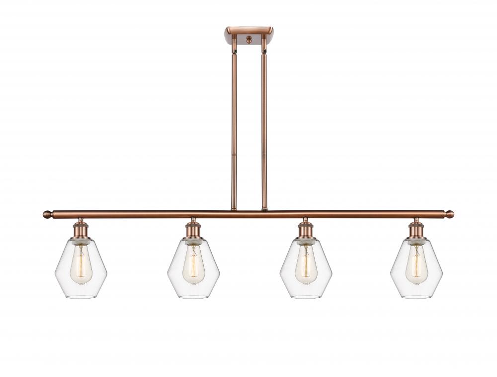 Cindyrella - 4 Light - 48 inch - Antique Copper - Cord hung - Island Light