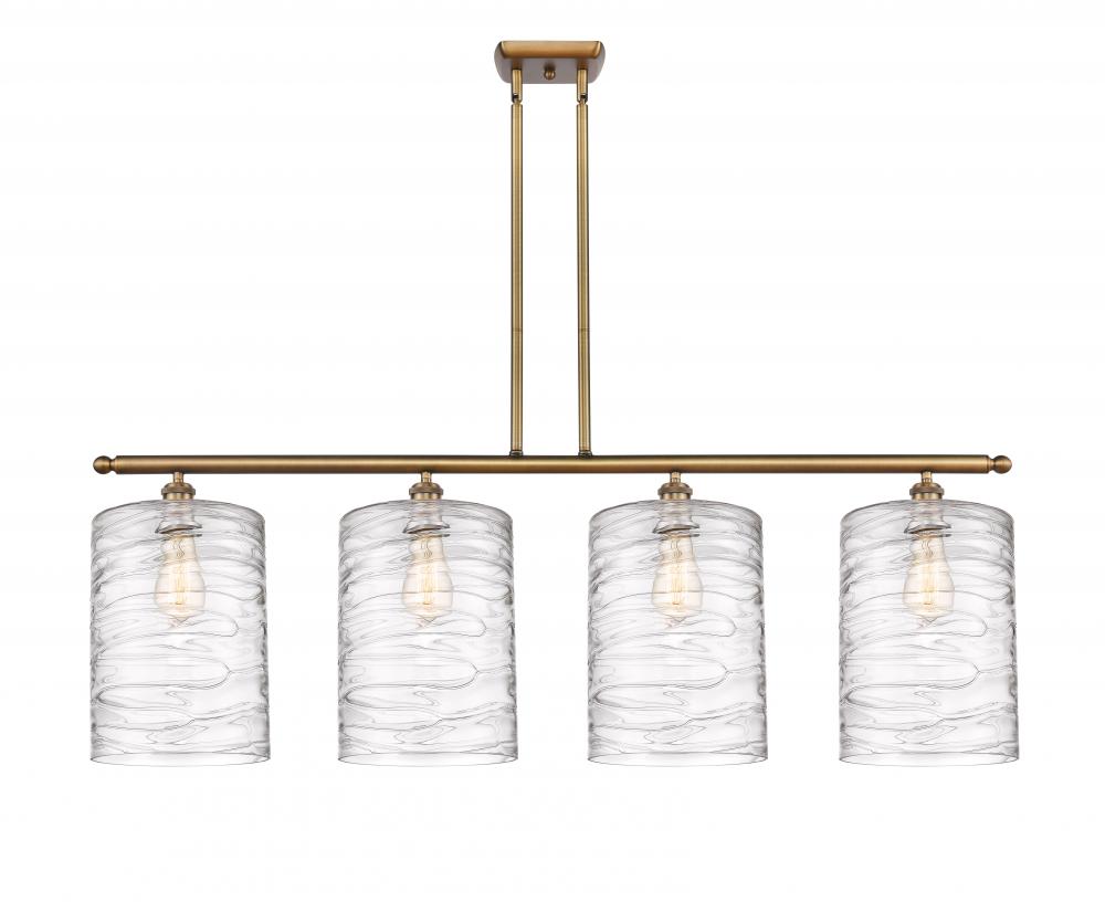 Cobbleskill - 4 Light - 48 inch - Brushed Brass - Cord hung - Island Light