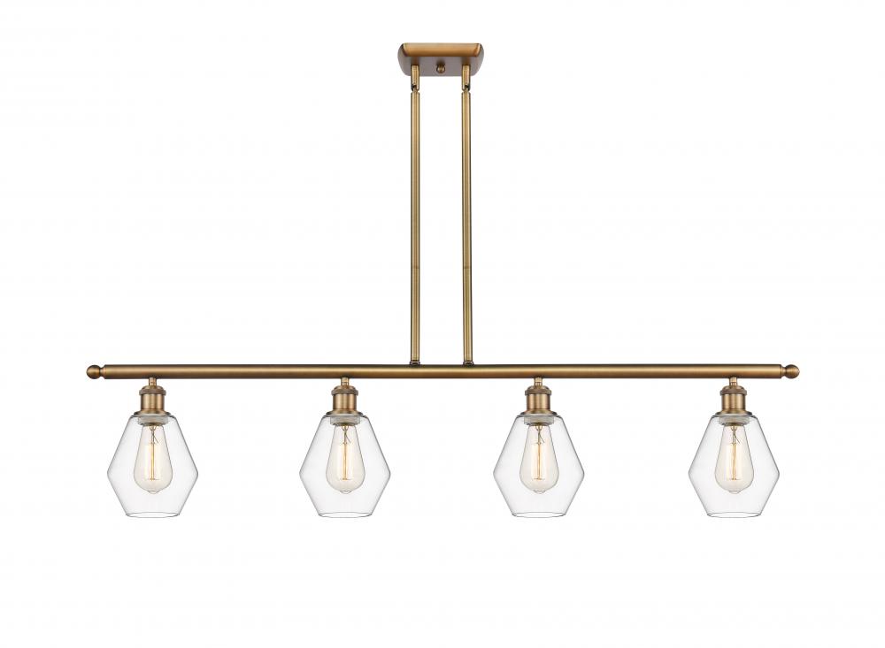 Cindyrella - 4 Light - 48 inch - Brushed Brass - Cord hung - Island Light