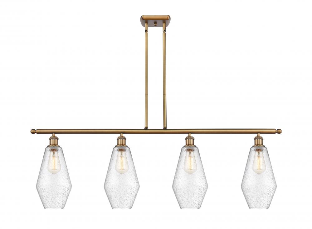 Cindyrella - 4 Light - 48 inch - Brushed Brass - Cord hung - Island Light