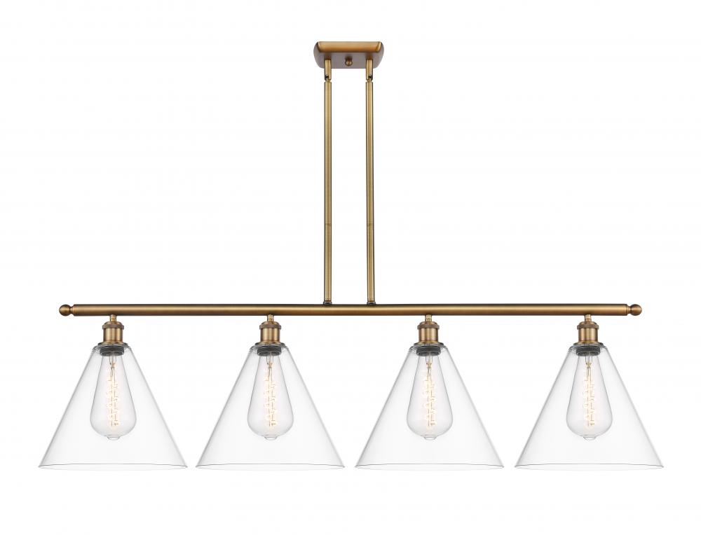 Berkshire - 4 Light - 50 inch - Brushed Brass - Cord hung - Island Light