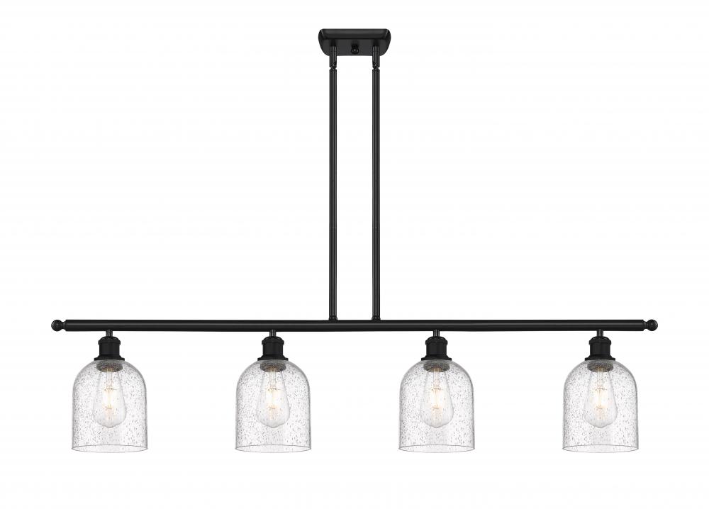 Bella - 4 Light - 48 inch - Matte Black - Cord hung - Island Light