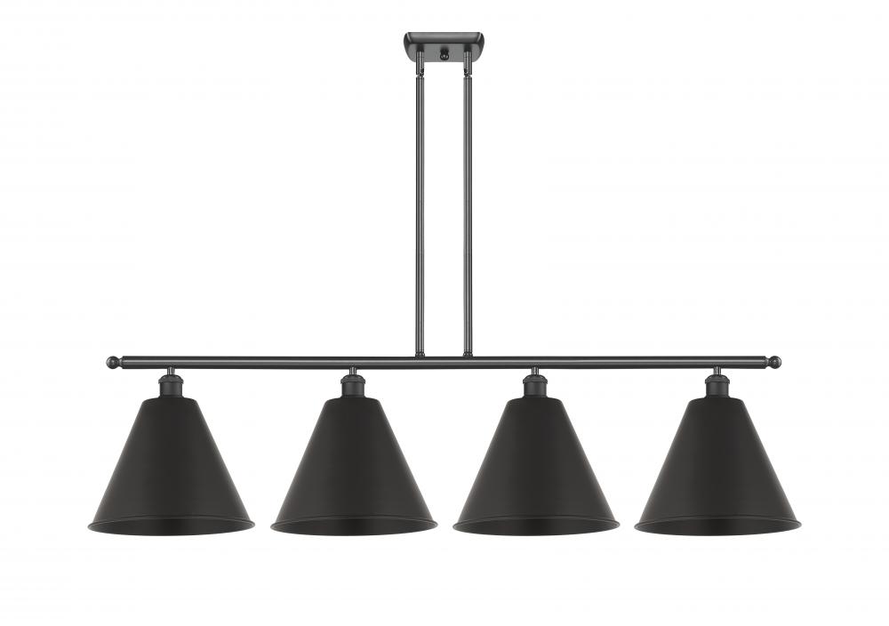 Berkshire - 4 Light - 50 inch - Matte Black - Cord hung - Island Light