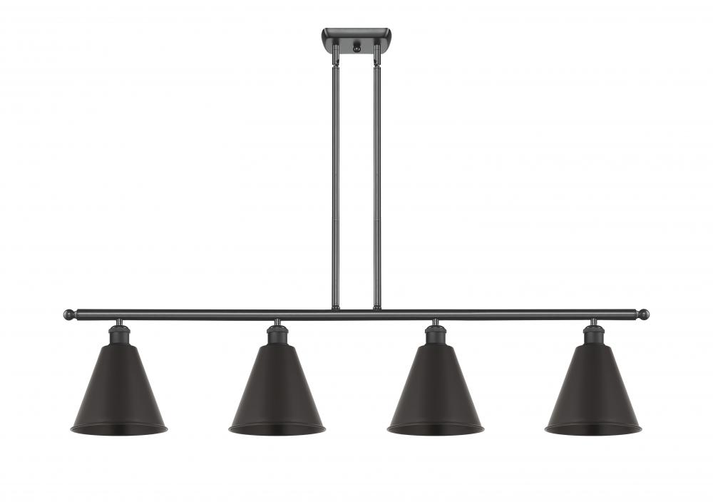 Berkshire - 4 Light - 48 inch - Matte Black - Cord hung - Island Light