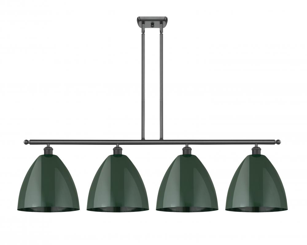 Plymouth - 4 Light - 50 inch - Matte Black - Cord hung - Island Light