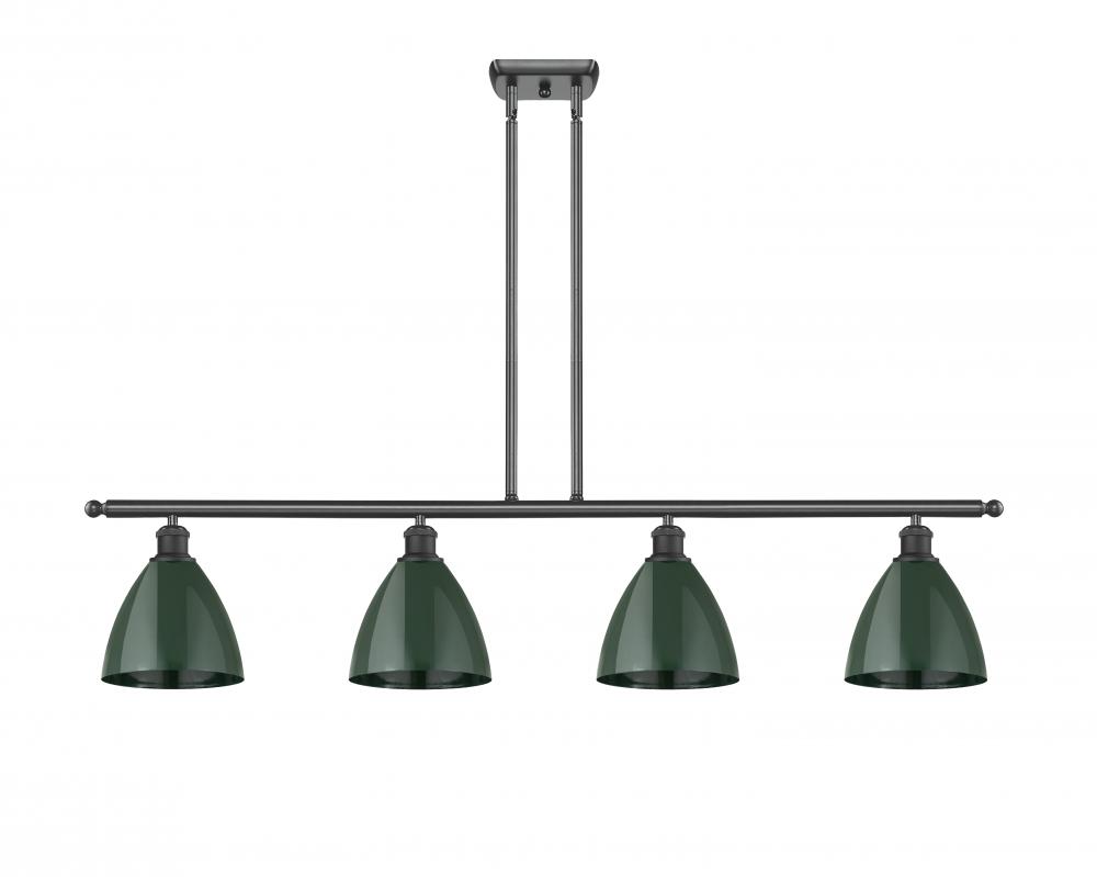 Plymouth - 4 Light - 48 inch - Matte Black - Cord hung - Island Light