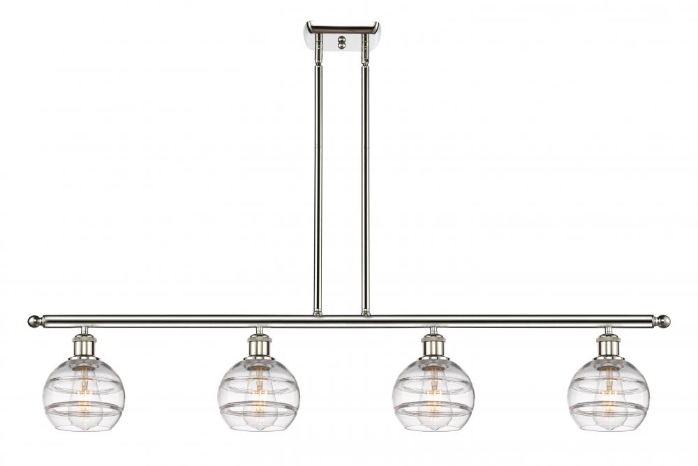 Rochester - 4 Light - 48 inch - Polished Nickel - Cord hung - Island Light