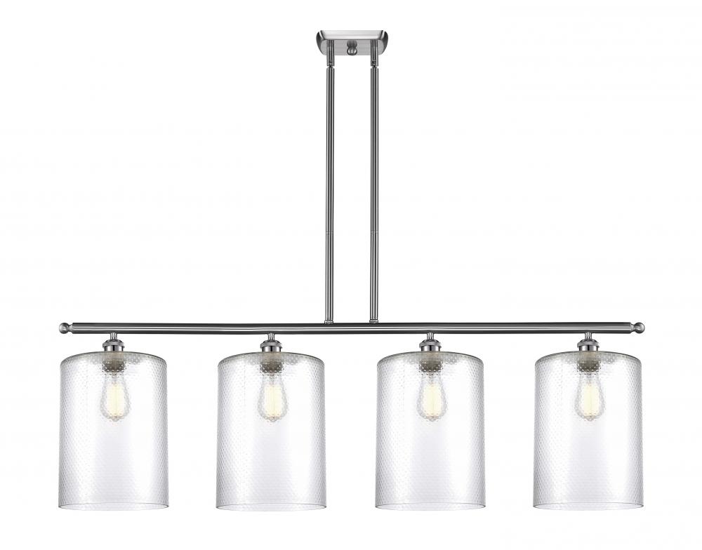 Cobbleskill - 4 Light - 48 inch - Brushed Satin Nickel - Cord hung - Island Light