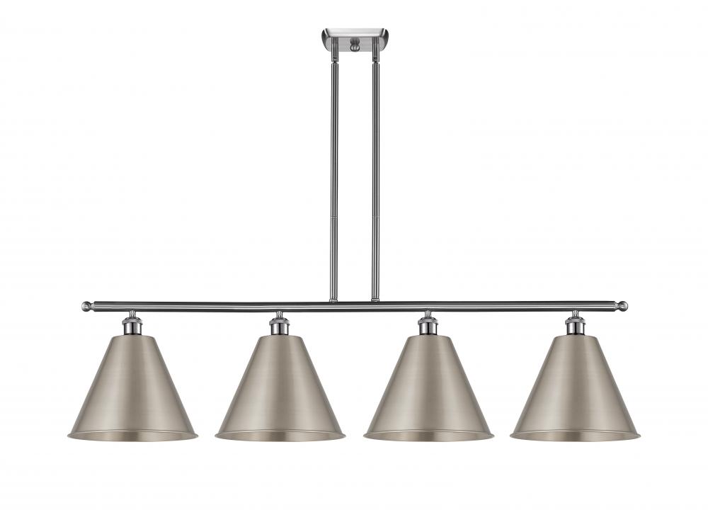 Berkshire - 4 Light - 50 inch - Brushed Satin Nickel - Cord hung - Island Light