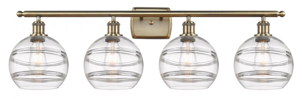 Rochester - 4 Light - 38 inch - Antique Brass - Bath Vanity Light