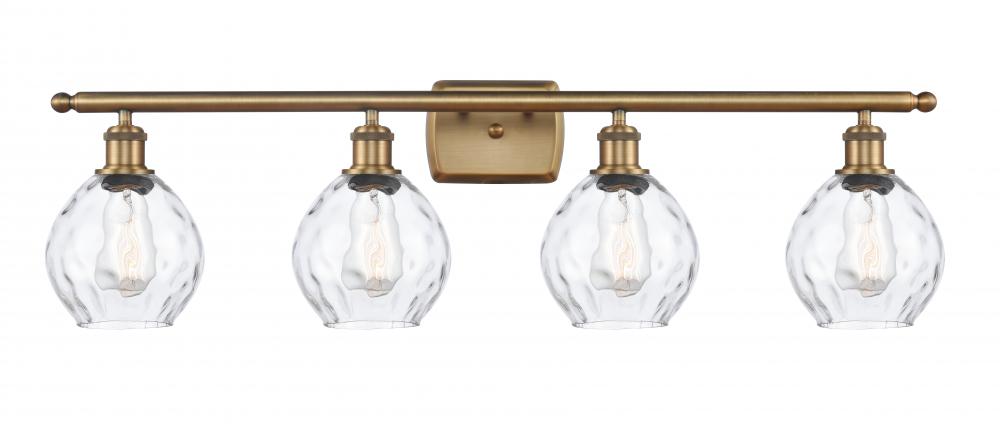 Waverly - 4 Light - 36 inch - Brushed Brass - Bath Vanity Light