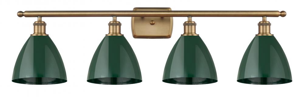 Plymouth - 4 Light - 38 inch - Brushed Brass - Bath Vanity Light