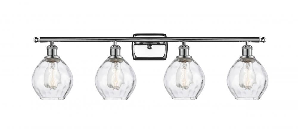 Waverly - 4 Light - 36 inch - Polished Chrome - Bath Vanity Light