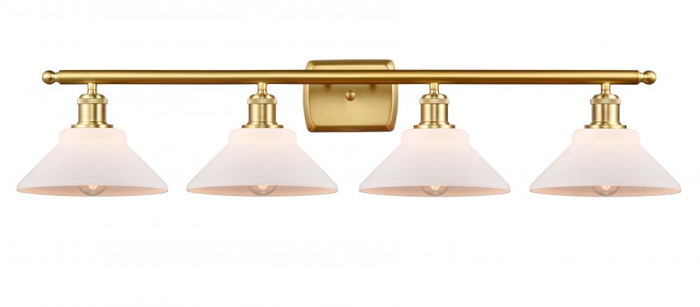 Orwell - 4 Light - 38 inch - Satin Gold - Bath Vanity Light