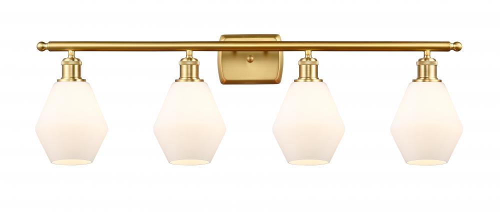 Cindyrella - 4 Light - 36 inch - Satin Gold - Bath Vanity Light