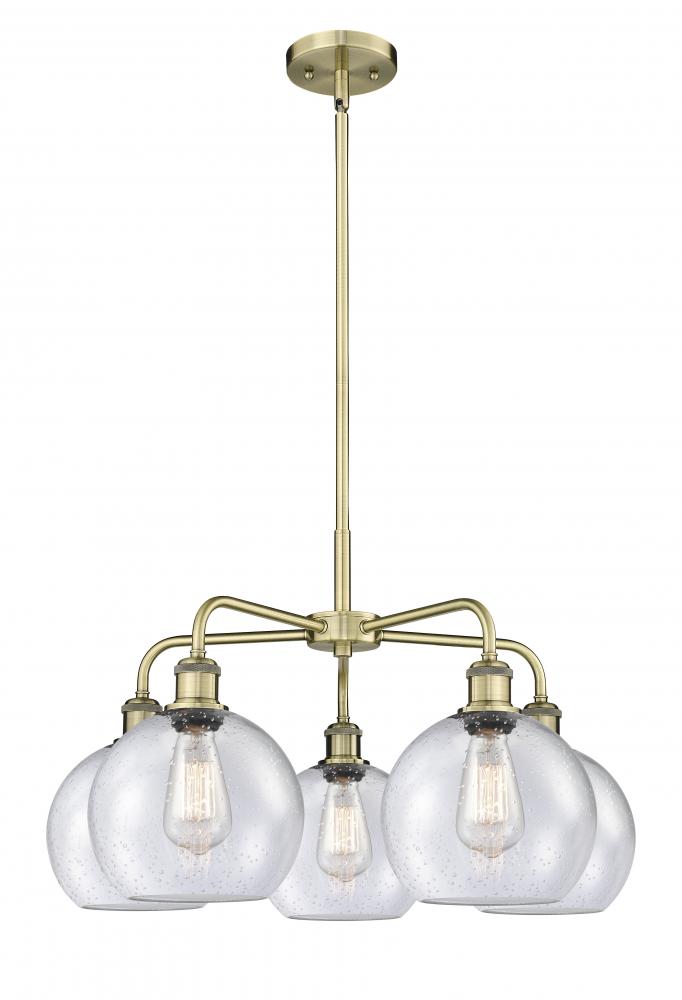 Athens - 5 Light - 26 inch - Antique Brass - Chandelier