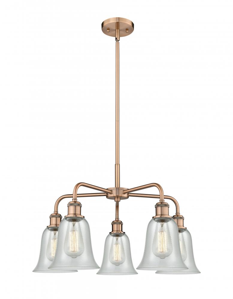 Hanover - 5 Light - 24 inch - Antique Copper - Chandelier