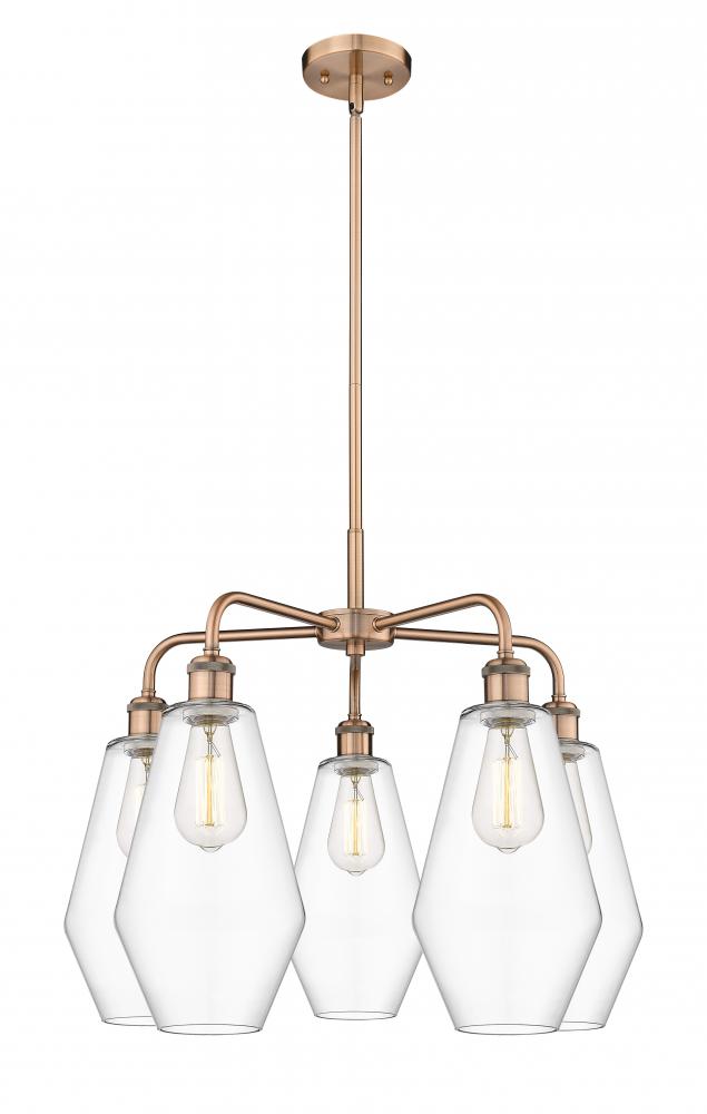 Cindyrella - 5 Light - 25 inch - Antique Copper - Chandelier