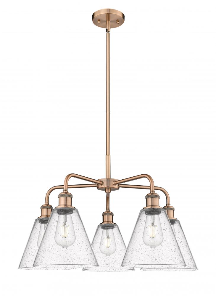 Berkshire - 5 Light - 26 inch - Antique Copper - Chandelier