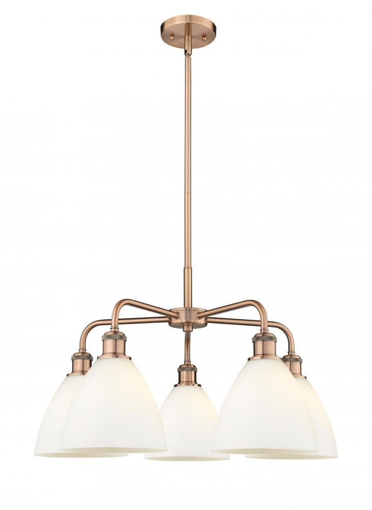 Bristol - 5 Light - 26 inch - Antique Copper - Chandelier