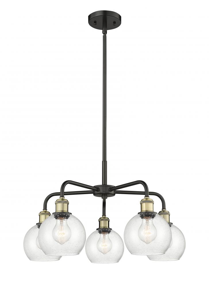 Athens - 5 Light - 24 inch - Black Antique Brass - Chandelier