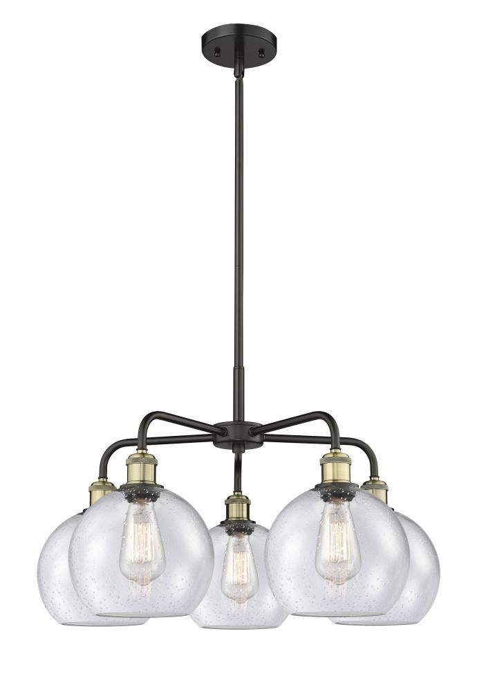 Athens - 5 Light - 26 inch - Black Antique Brass - Chandelier