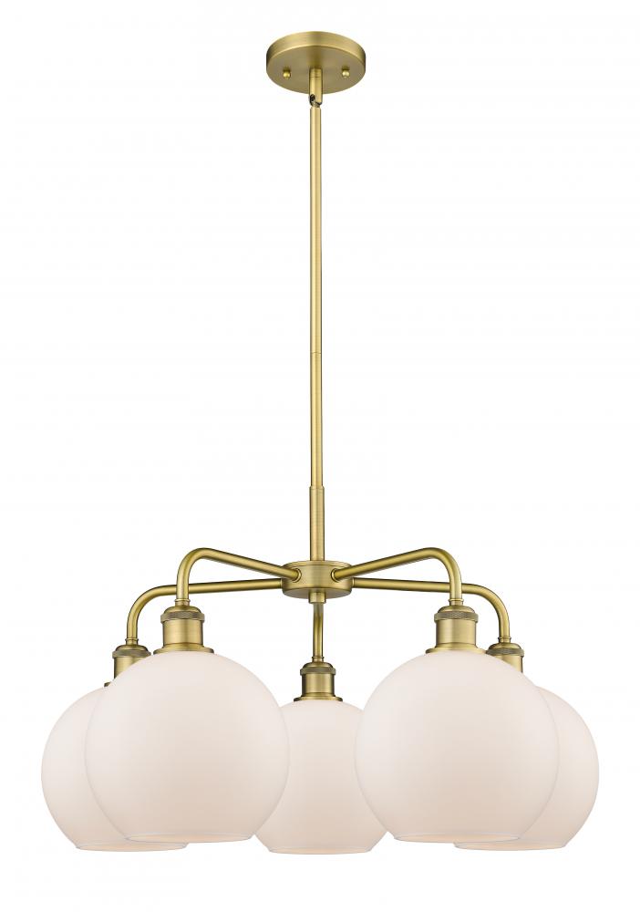 Athens - 5 Light - 26 inch - Brushed Brass - Chandelier