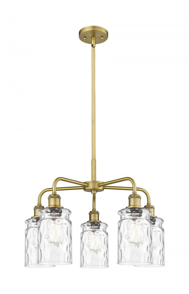 Candor - 5 Light - 23 inch - Brushed Brass - Chandelier