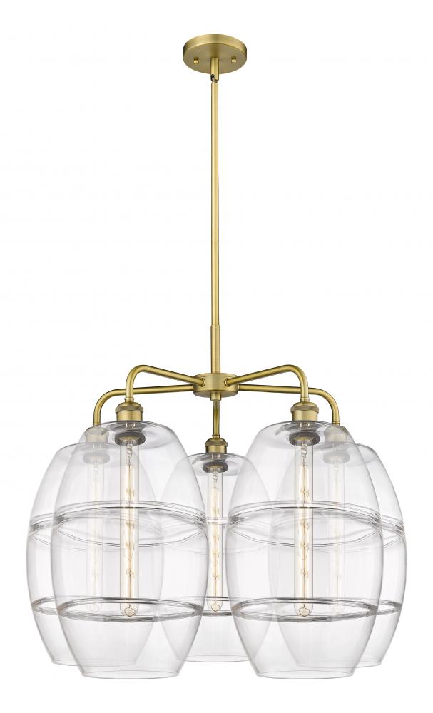 Vaz - 5 Light - 28 inch - Brushed Brass - Chandelier