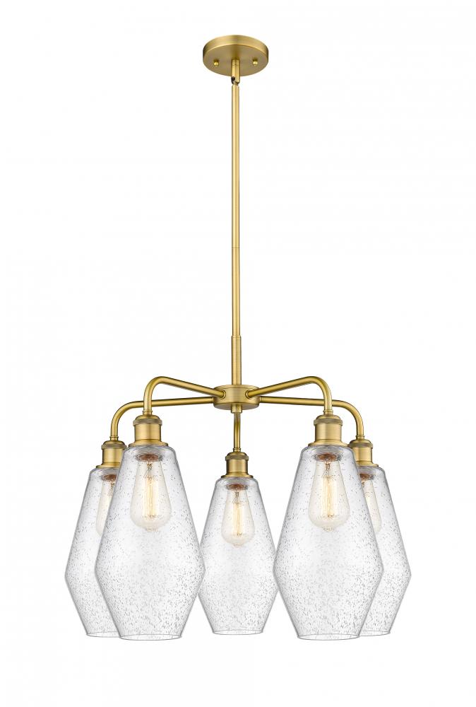 Cindyrella - 5 Light - 25 inch - Brushed Brass - Chandelier