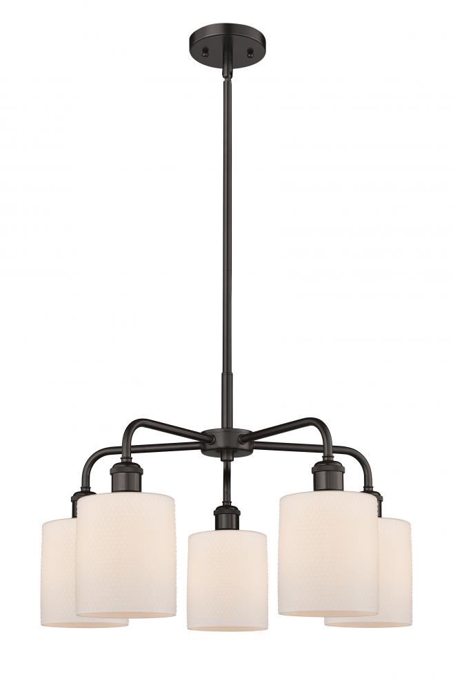 Cobbleskill - 5 Light - 23 inch - Oil Rubbed Bronze - Chandelier