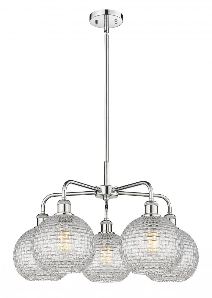 Athens - 5 Light - 26 inch - Polished Chrome - Chandelier