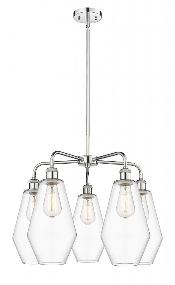 Cindyrella - 5 Light - 25 inch - Polished Chrome - Chandelier