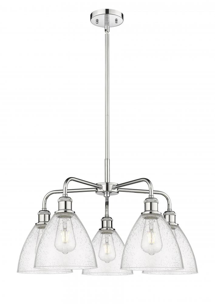 Bristol - 5 Light - 26 inch - Polished Chrome - Chandelier