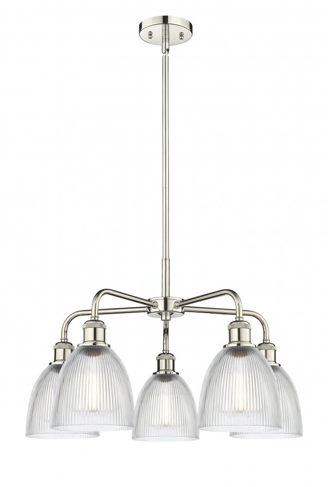 Castile - 5 Light - 24 inch - Polished Nickel - Chandelier