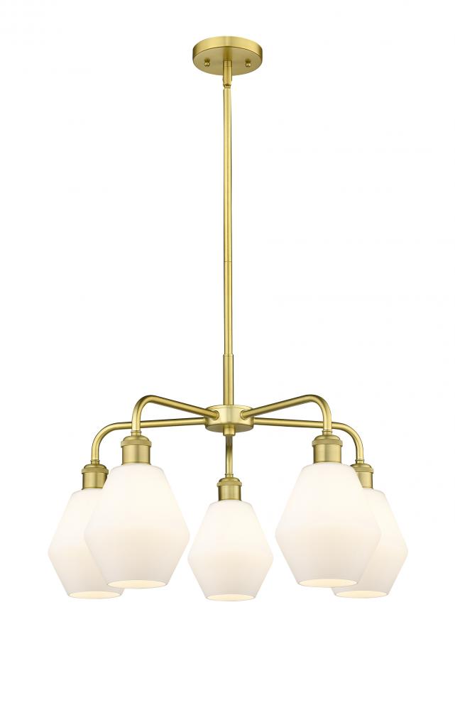 Cindyrella - 5 Light - 24 inch - Satin Gold - Chandelier