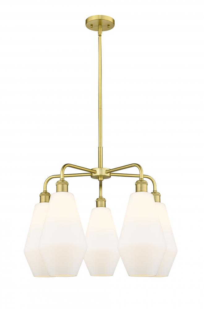 Cindyrella - 5 Light - 25 inch - Satin Gold - Chandelier