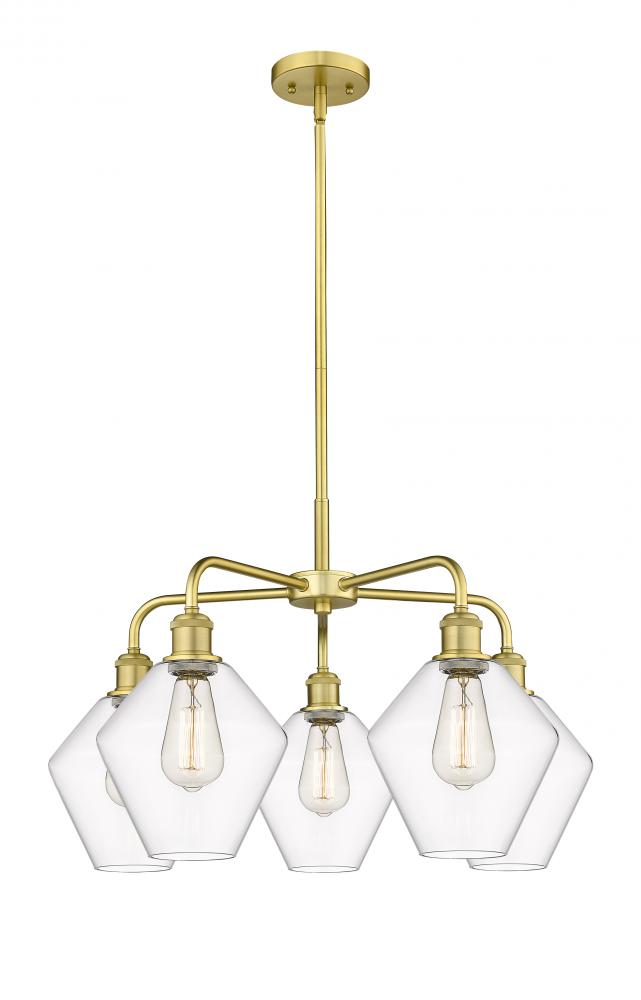 Cindyrella - 5 Light - 26 inch - Satin Gold - Chandelier