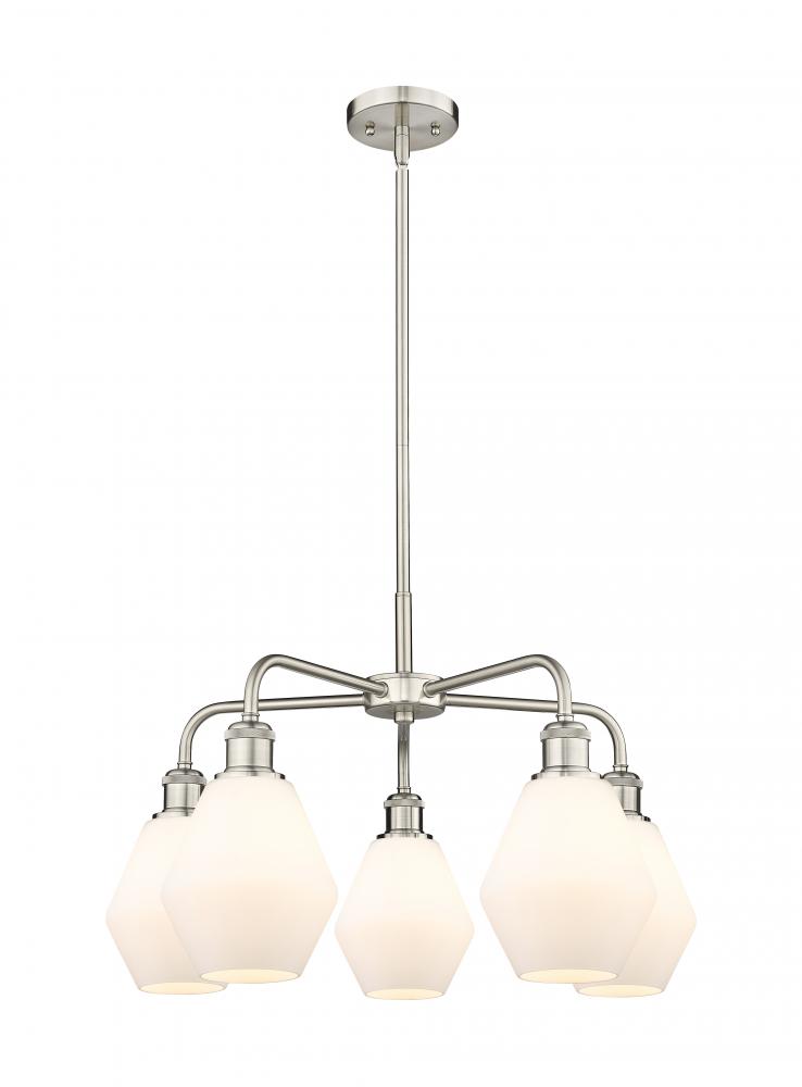 Cindyrella - 5 Light - 24 inch - Satin Nickel - Chandelier