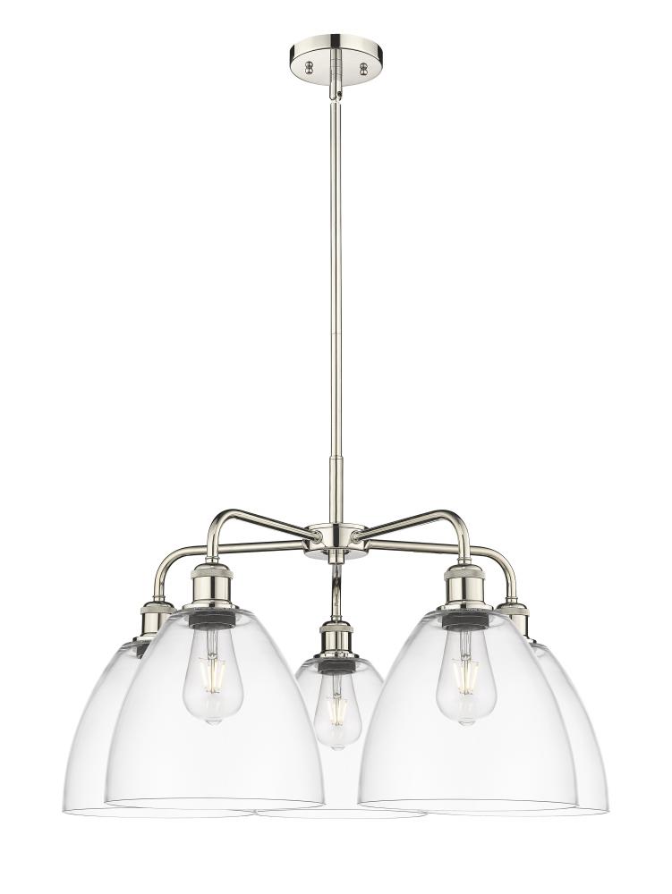 Bristol - 5 Light - 27 inch - Satin Nickel - Chandelier